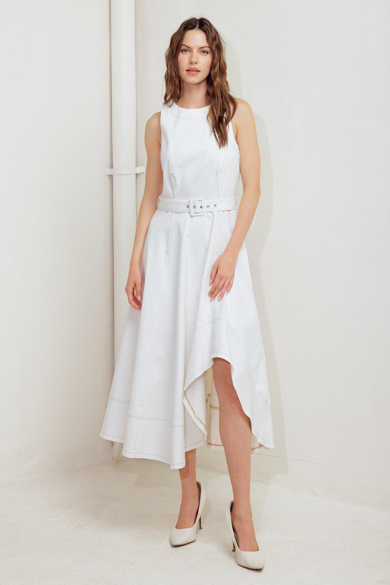 POET’S MUSE WOVEN MIDI DRESS - Glamourous Grace