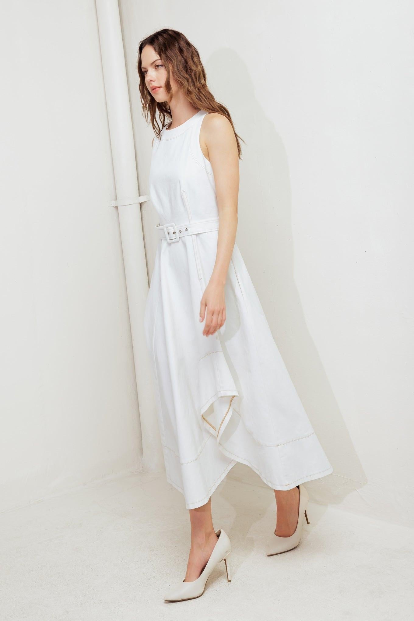 POET’S MUSE WOVEN MIDI DRESS - Glamourous Grace