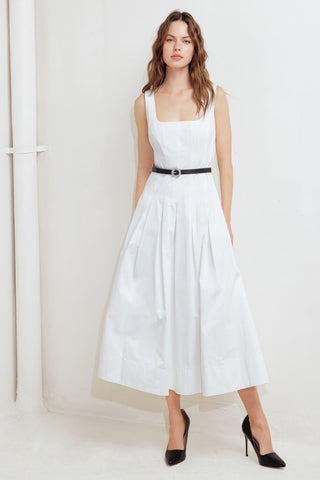 SUNDAY REVERIE WOVEN MIDI DRESS - Glamourous Grace