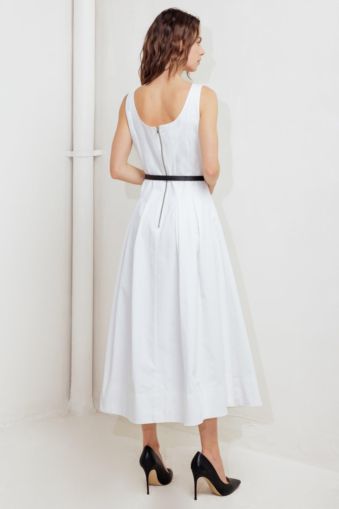 SUNDAY REVERIE WOVEN MIDI DRESS - Glamourous Grace