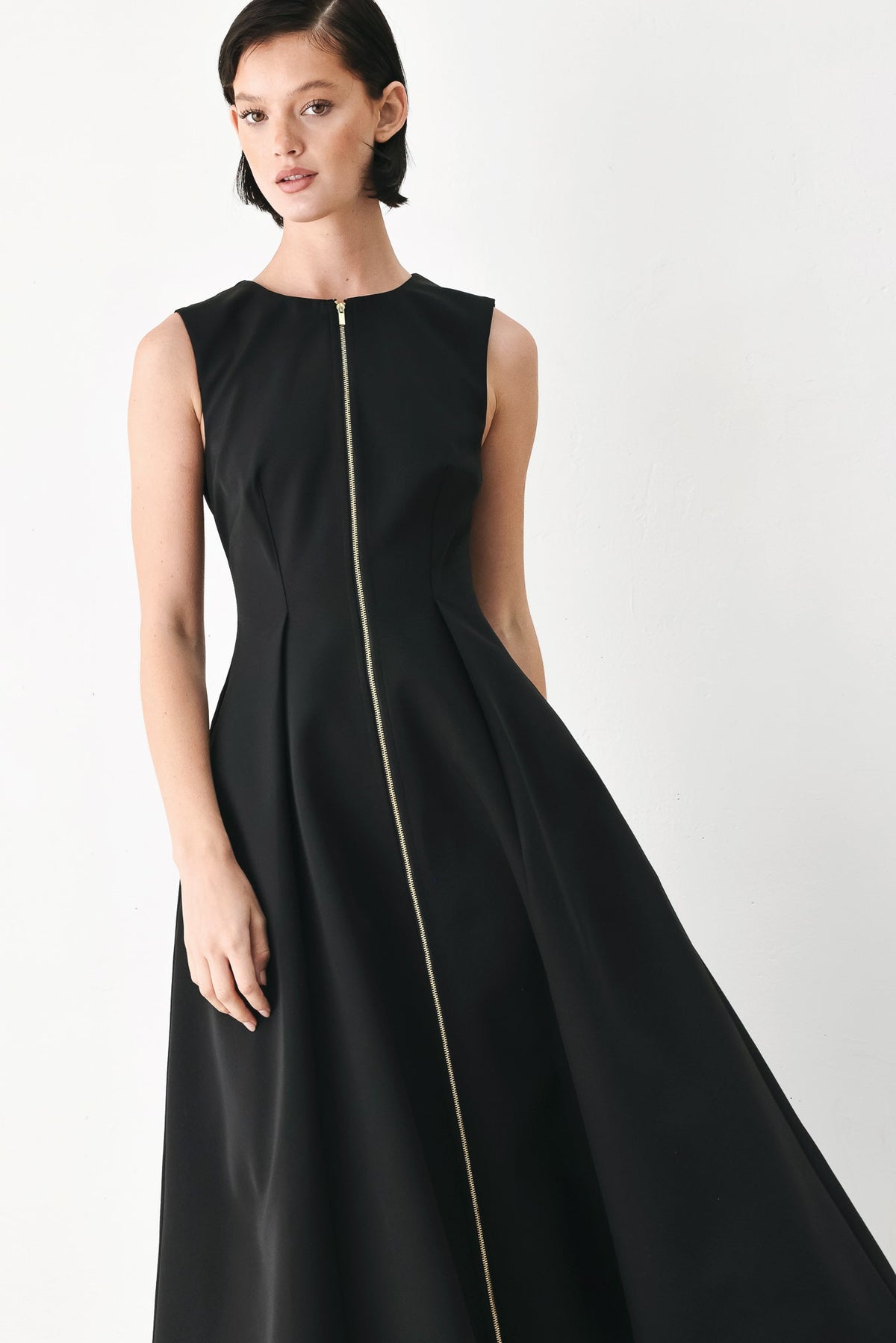 CLAY MODERN SWAY WOVEN MIDI DRESS - Glamourous Grace