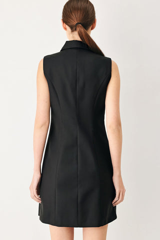 MODERN OFFICE WOVEN MINI DRESS