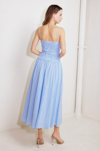 CITY BREEZE WOVEN MIDI DRESS - Glamourous Grace