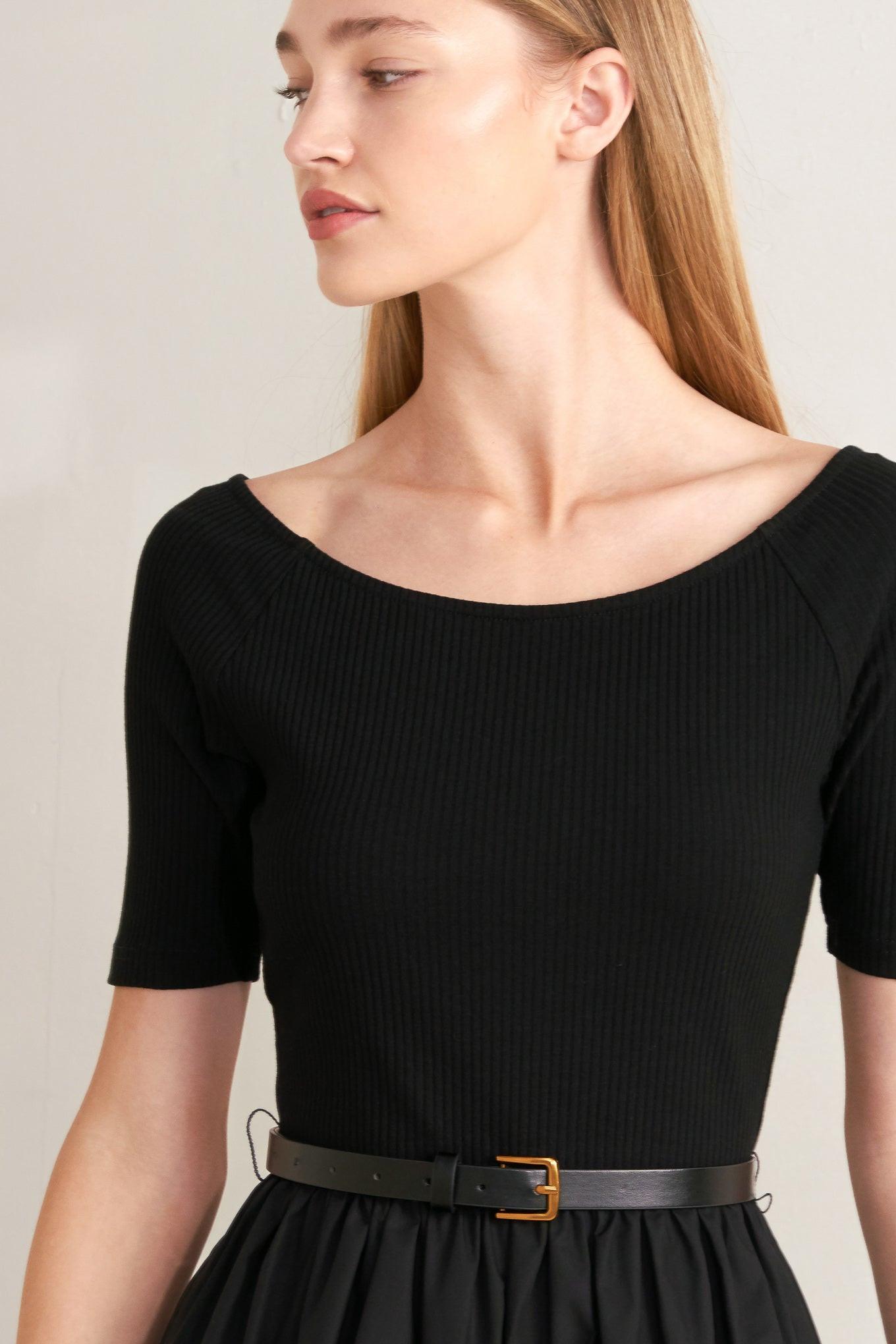 SADDLE BREEZE BLACK MIDI DRESS - Glamourous Grace
