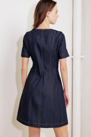 INDIGO TEMPO DENIM MINI DRESS - Glamourous Grace
