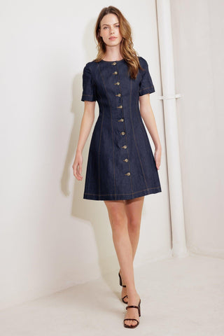 INDIGO TEMPO DENIM MINI DRESS - Glamourous Grace