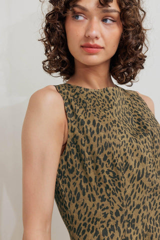 LEO LOVER WOVEN MINI DRESS - Glamourous Grace