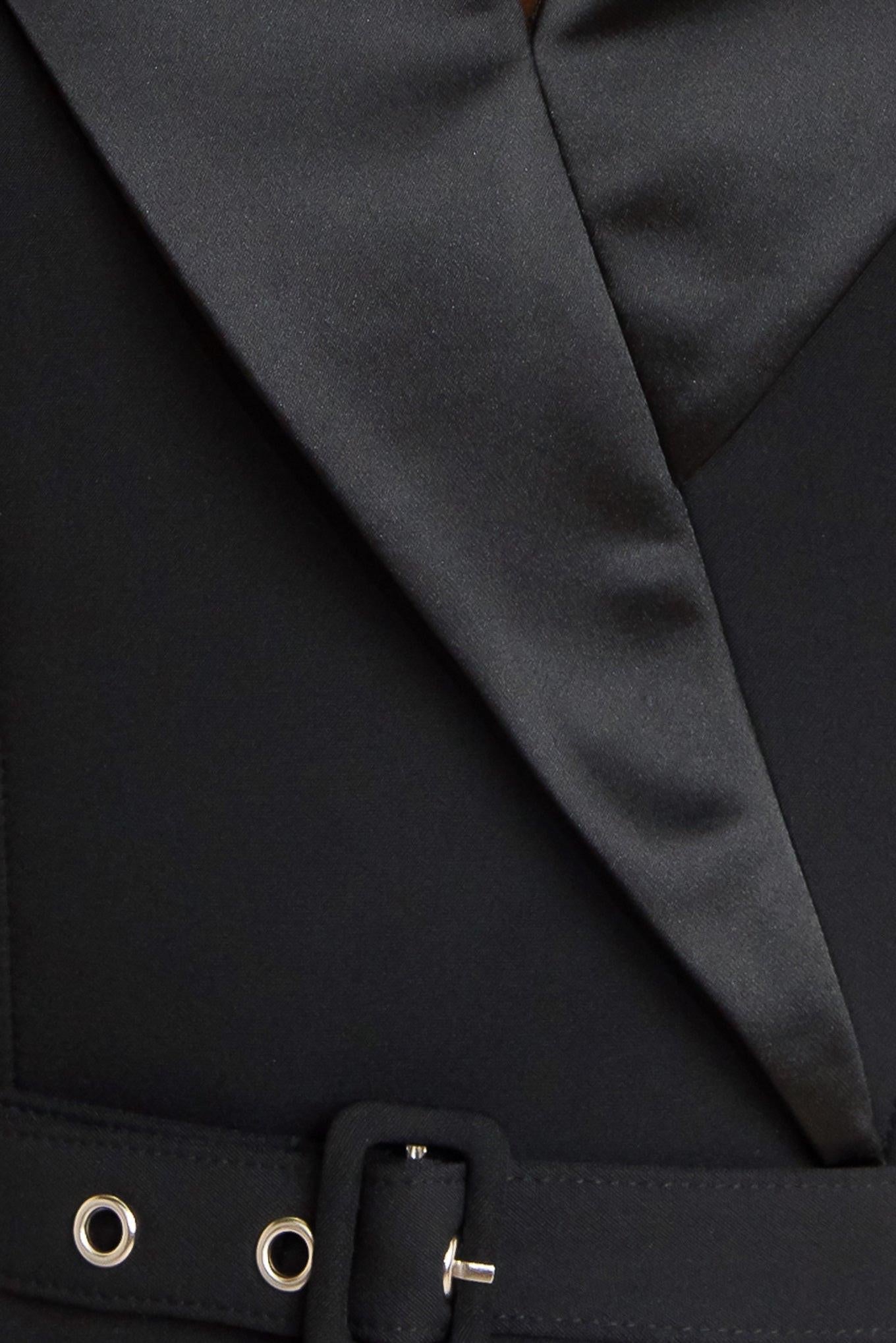 MIDNIGHT TUX WOVEN MIDI DRESS - Glamourous Grace