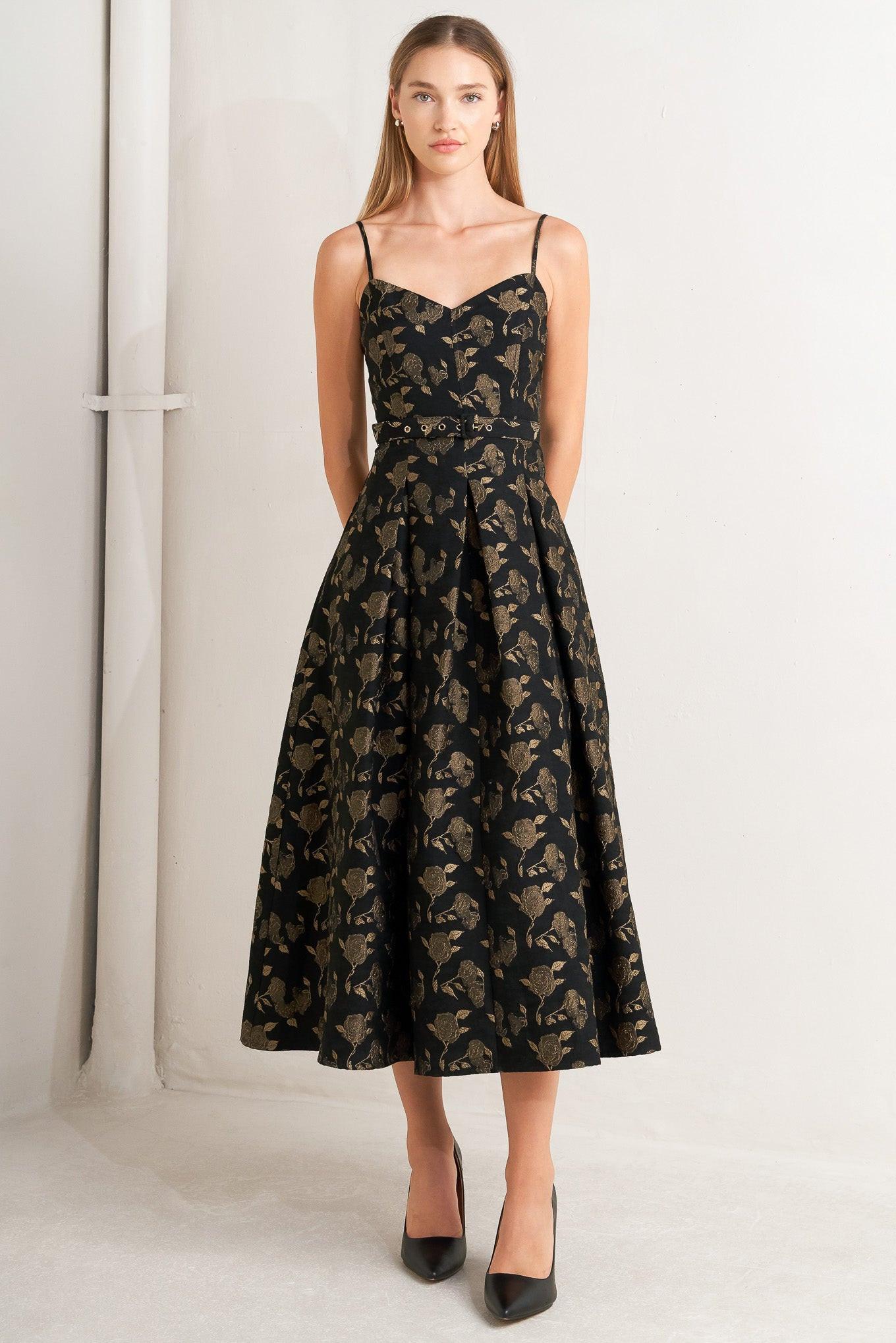 GARDEN OPERA WOVEN MIDI DRESS - Glamourous Grace