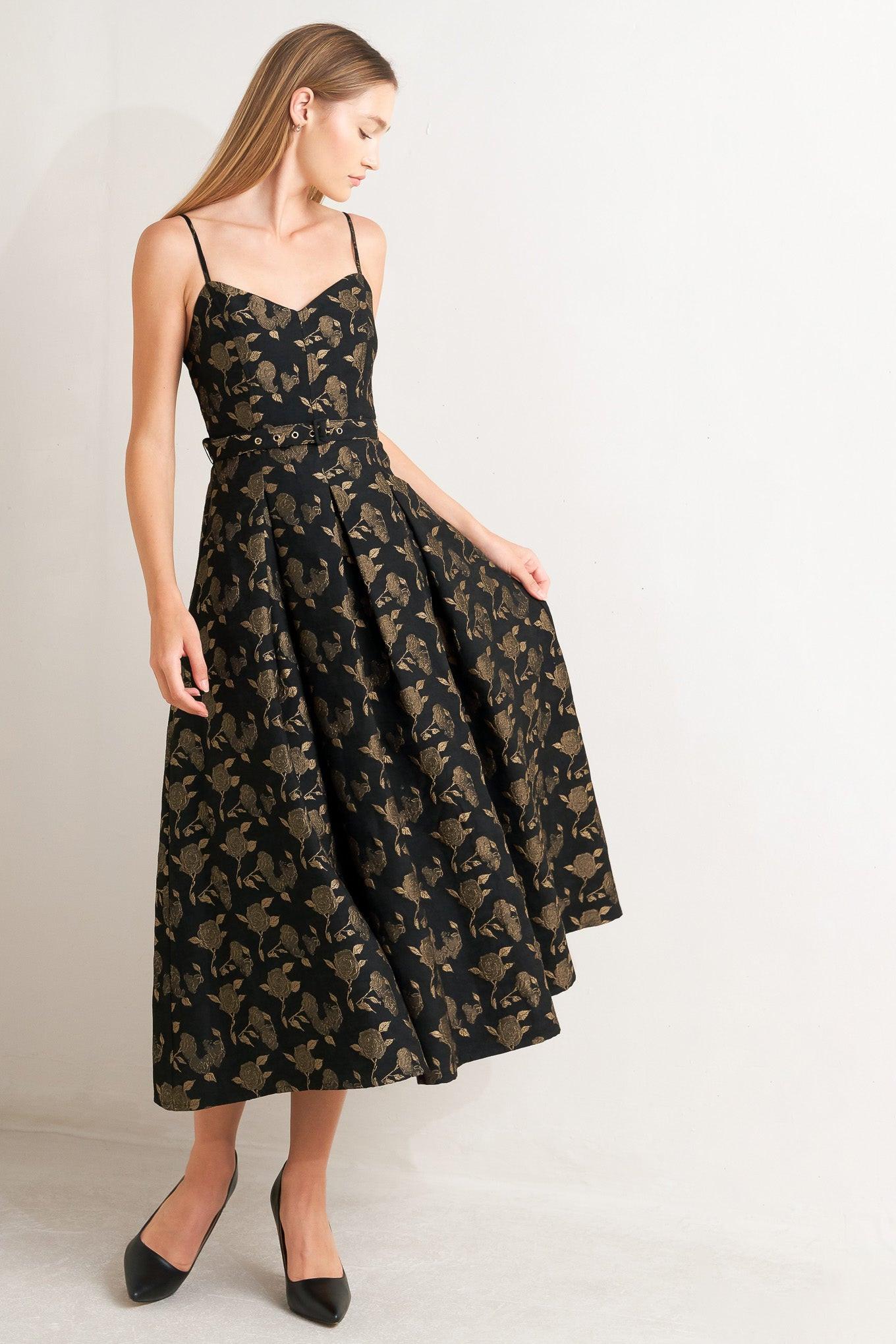 GARDEN OPERA WOVEN MIDI DRESS - Glamourous Grace