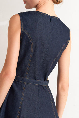 MODERN DARK DENIM MIDI DRESS - Glamourous Grace