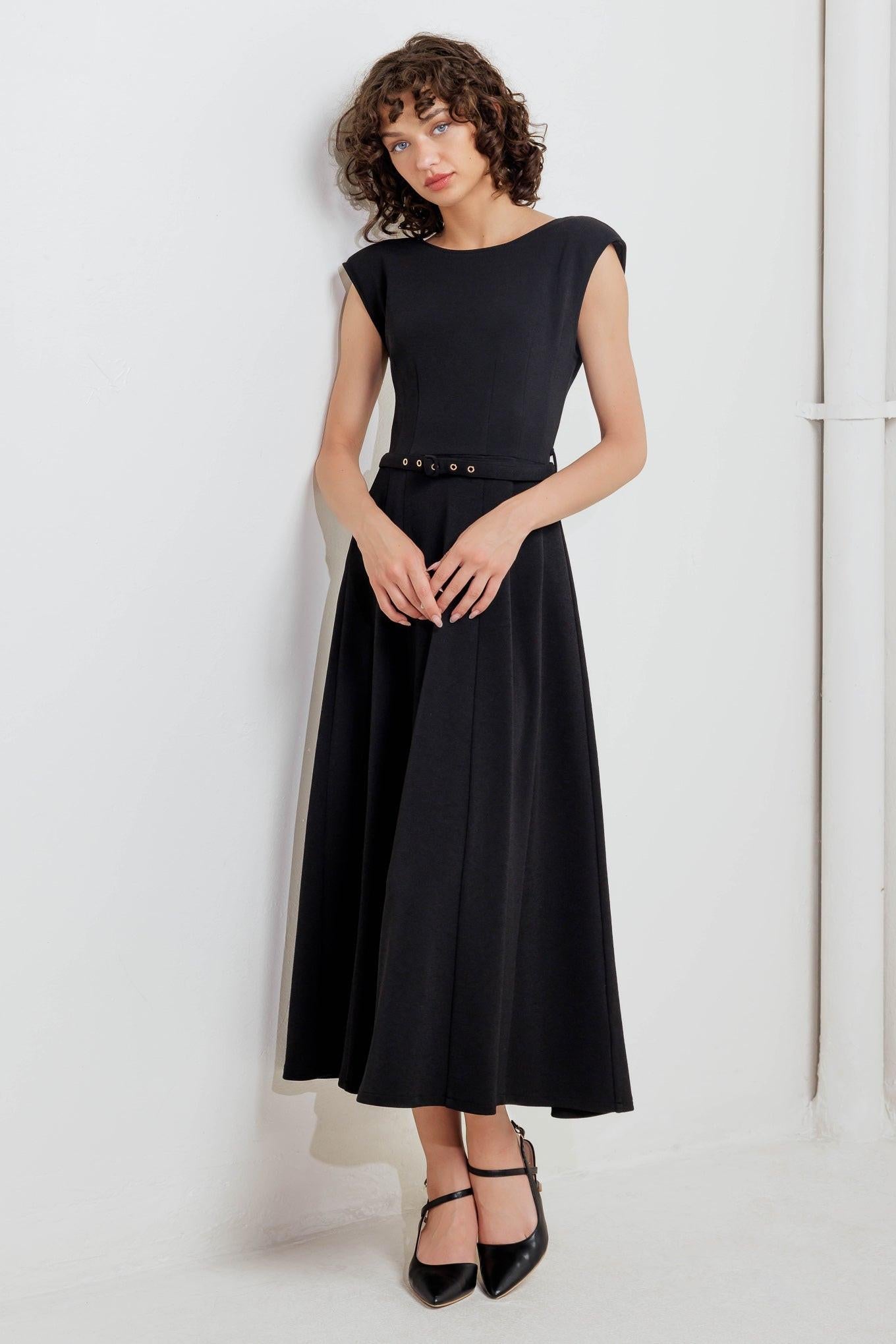 MODERN MONA WOVEN MIDI DRESS - Glamourous Grace