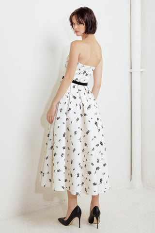 LOVELY CULTIVATED WOVEN MIDI DRESS - Glamourous Grace