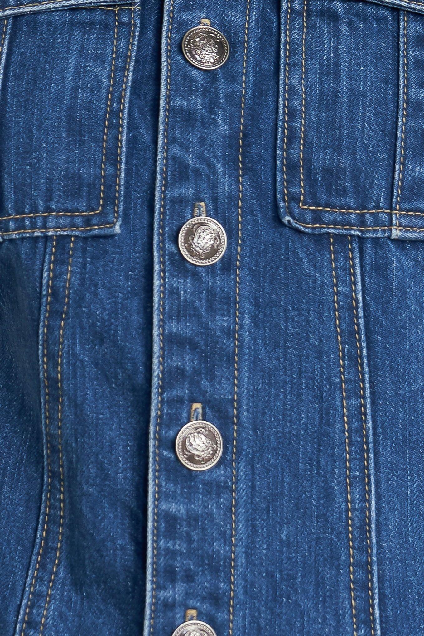 BLUE CRUSH DENIM MINI DRESS - Glamourous Grace