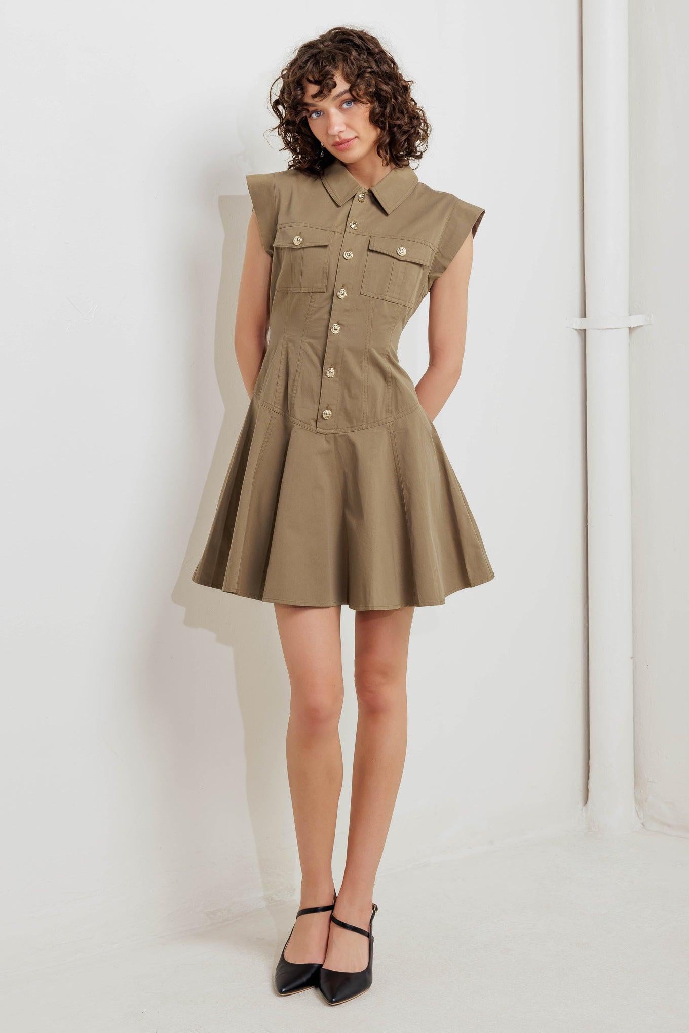 MISSION MUSE WOVEN MINI DRESS - Glamourous Grace