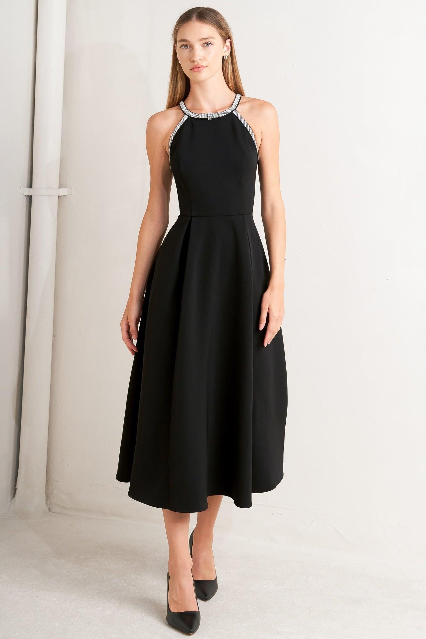 GALAXY CHARM WOVEN MIDI DRESS - Glamourous Grace