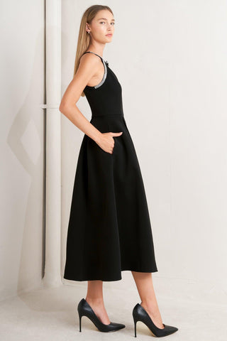 GALAXY CHARM WOVEN MIDI DRESS - Glamourous Grace