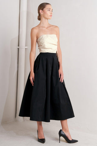 MONO BALLET WOVEN MIDI DRESS - Glamourous Grace