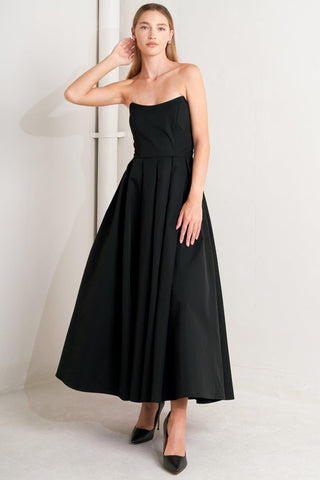GALA NOIR WOVEN MIDI DRESS - Glamourous Grace