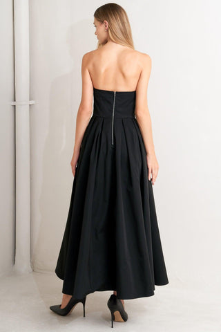 GALA NOIR WOVEN MIDI DRESS - Glamourous Grace