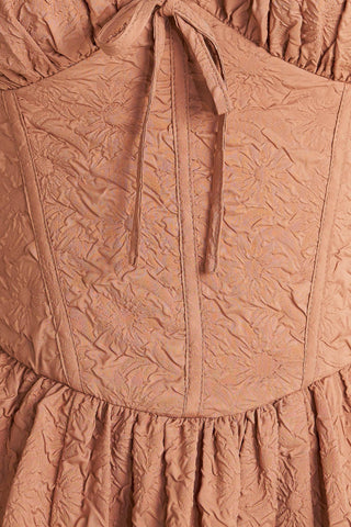 EARTHBOUND CHARM WOVEN MIDI DRESS - Glamourous Grace