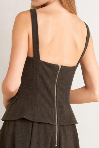 HERITAGE TAILOR WOVEN MIDI DRESS - Glamourous Grace