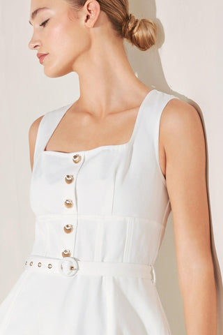SUMMER SOCIAL WOVEN MIDI DRESS - Glamourous Grace