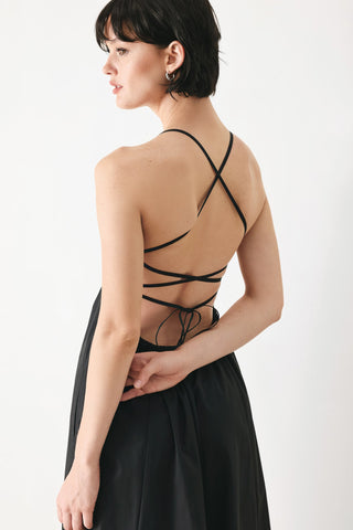 PURE LINE WOVEN MIDI DRESS - Glamourous Grace