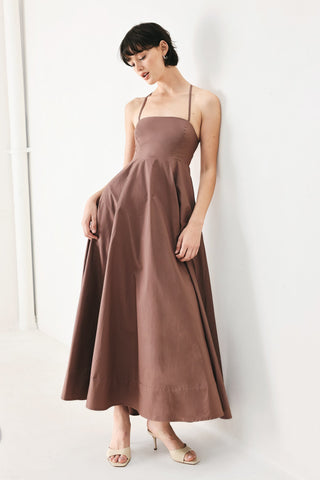 PURE LINE WOVEN MIDI DRESS - Glamourous Grace