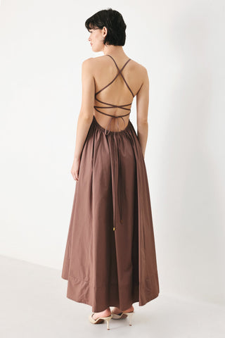 PURE LINE WOVEN MIDI DRESS - Glamourous Grace