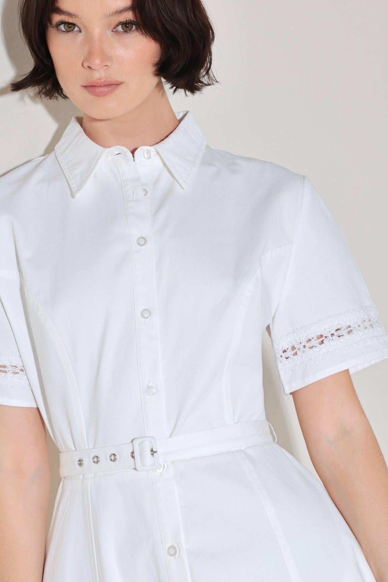 ELEGANT ENCOUNTER WOVEN MIDI DRESS - Glamourous Grace