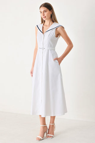 DARLING DAY WOVEN MIDI DRESS - Glamourous Grace