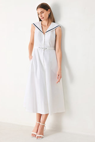 DARLING DAY WOVEN MIDI DRESS - Glamourous Grace