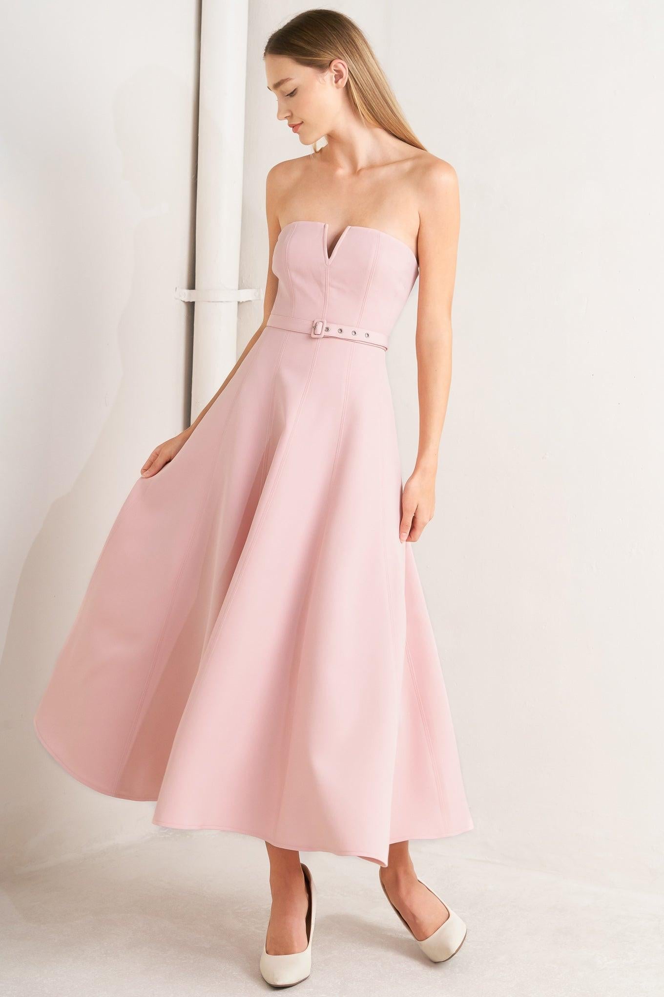 WEEKEND GLAM WOVEN MIDI DRESS - Glamourous Grace