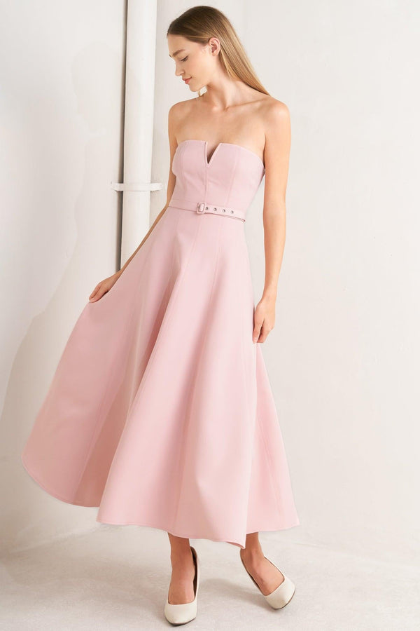 WEEKEND GLAM WOVEN MIDI DRESS - Glamourous Grace