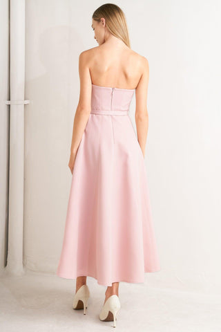 WEEKEND GLAM WOVEN MIDI DRESS - Glamourous Grace