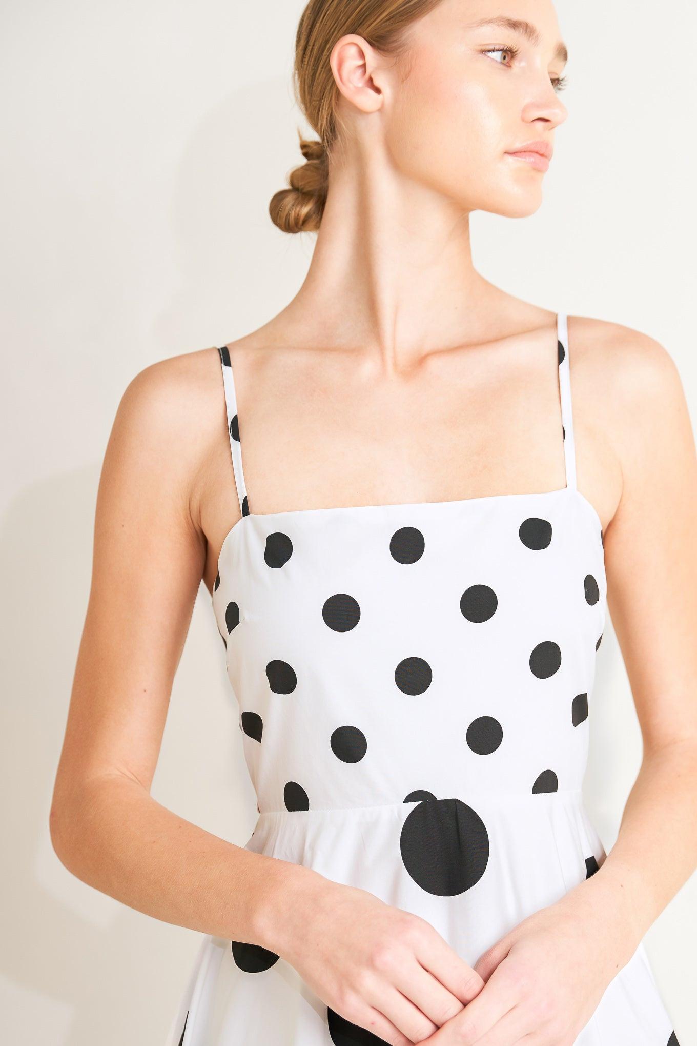 DOLCE VITA POLKA DOT WOVEN MIDI DRESS - Glamourous Grace
