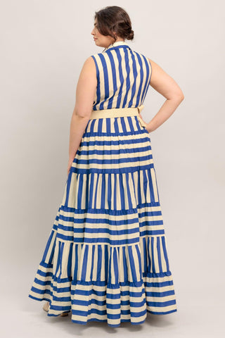 SUNSET BOARDWALK STRIP MAXI DRESS - Glamourous Grace