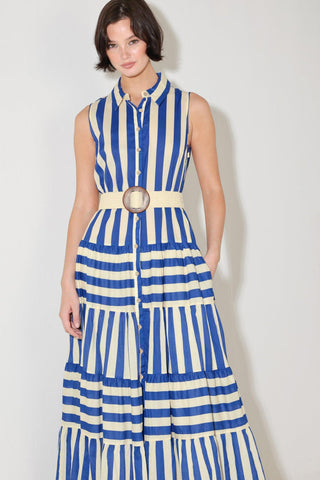 SUNSET BOARDWALK STRIP MAXI DRESS - Glamourous Grace