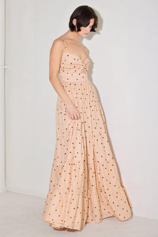 DOTTED DREAM WOVEN MAXI DRESS - Glamourous Grace
