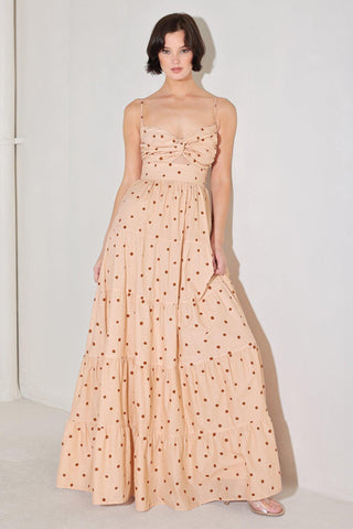 DOTTED DREAM WOVEN MAXI DRESS - Glamourous Grace