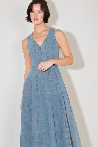 SIMPLY STUNNING DENIM MIDI DRESS - Glamourous Grace
