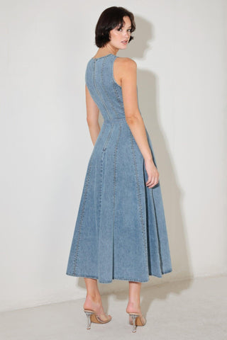 SIMPLY STUNNING DENIM MIDI DRESS - Glamourous Grace