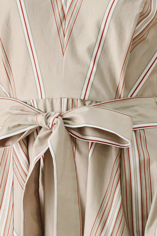 SWEET STRIPE WOVEN MIDI DRESS - Glamourous Grace