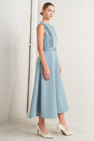 SOFT SPOKEN WOVEN MIDI DRESS - Glamourous Grace
