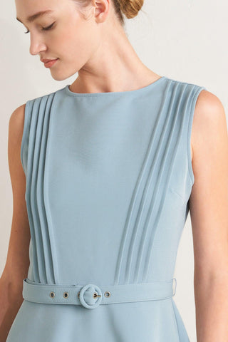 SOFT SPOKEN WOVEN MIDI DRESS - Glamourous Grace