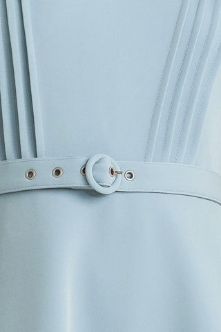 SOFT SPOKEN WOVEN MIDI DRESS - Glamourous Grace