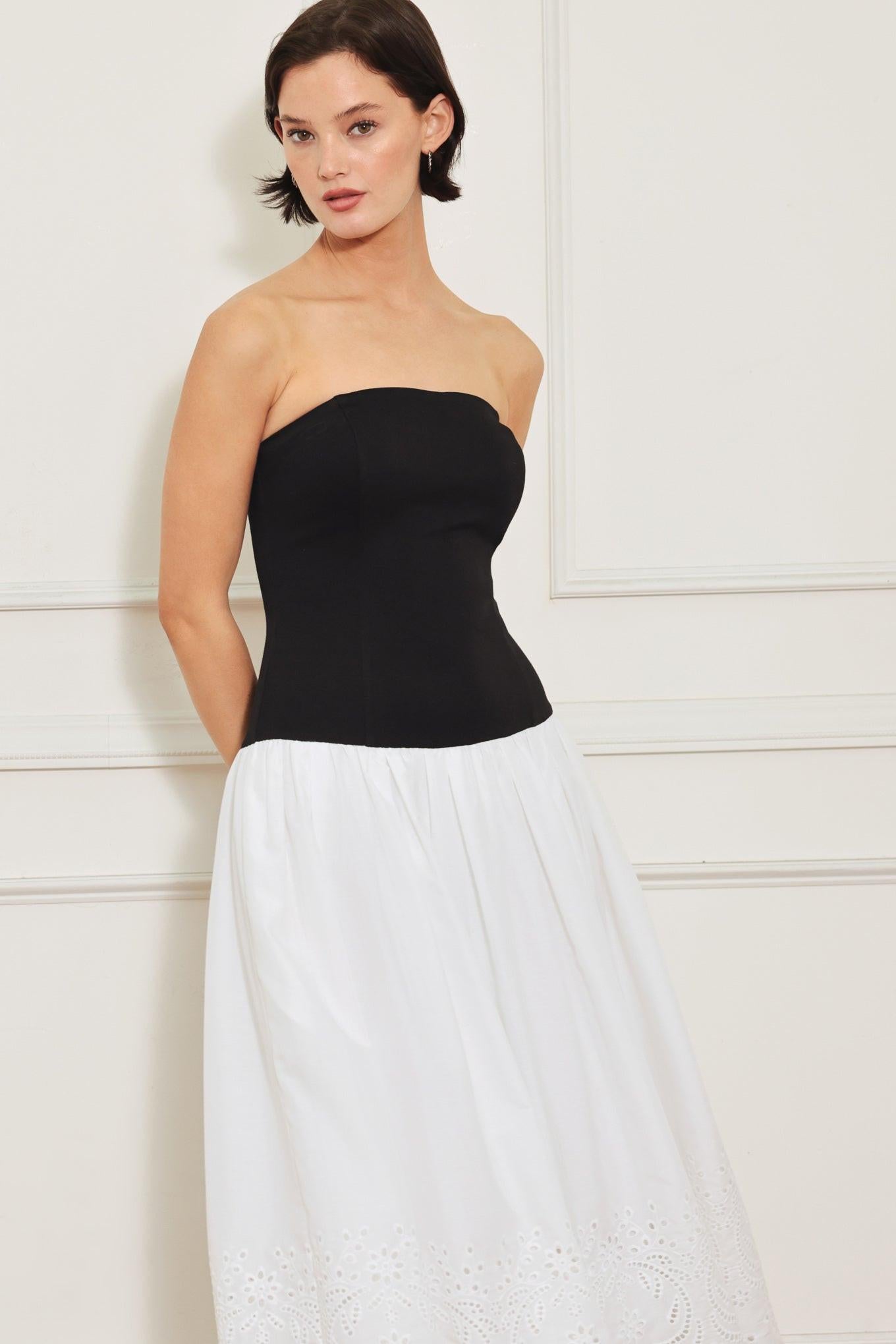 SOFT SPOKEN BEAUTY KNIT WOVEN MIDI DRESS - Glamourous Grace