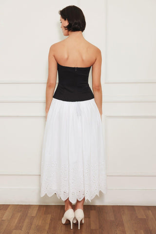 SOFT SPOKEN BEAUTY KNIT WOVEN MIDI DRESS - Glamourous Grace