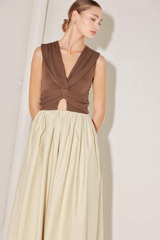 ANGEL VEIL SOLID MIDI DRESS - Glamourous Grace